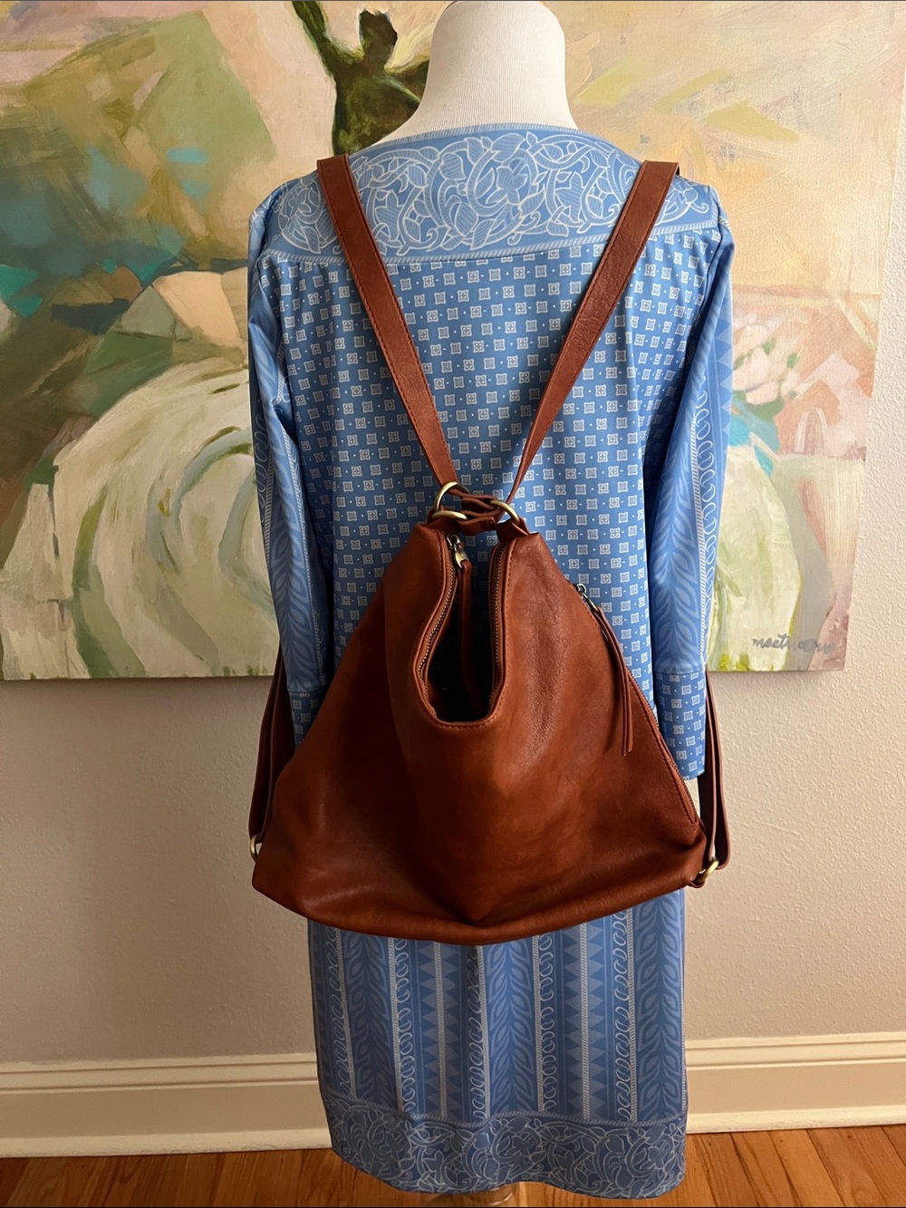 Joy Susan Convertible Backpack brown